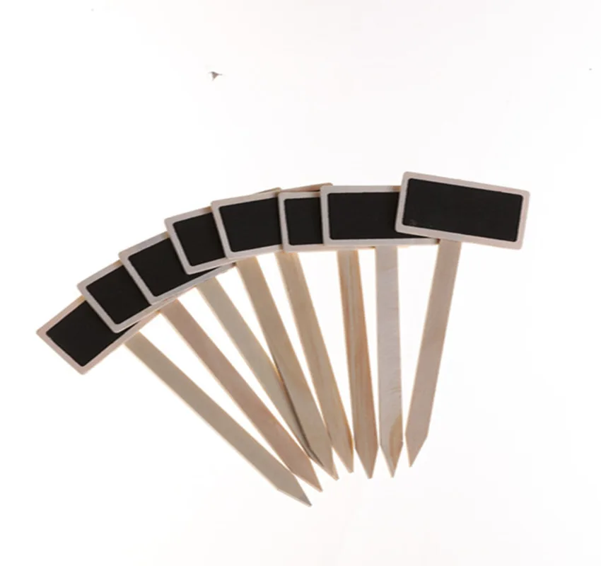 

15/10Pcs Mini Wooden Chalkboard Plant Markers Creative Blackboard Signs Garden Flowers and Plants Tags Garden Decoration Tools