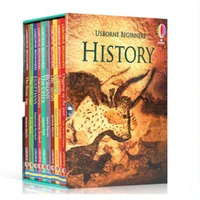 10 booksset new english original usborne beginners history gift box set story book childrens knowledge hot livros