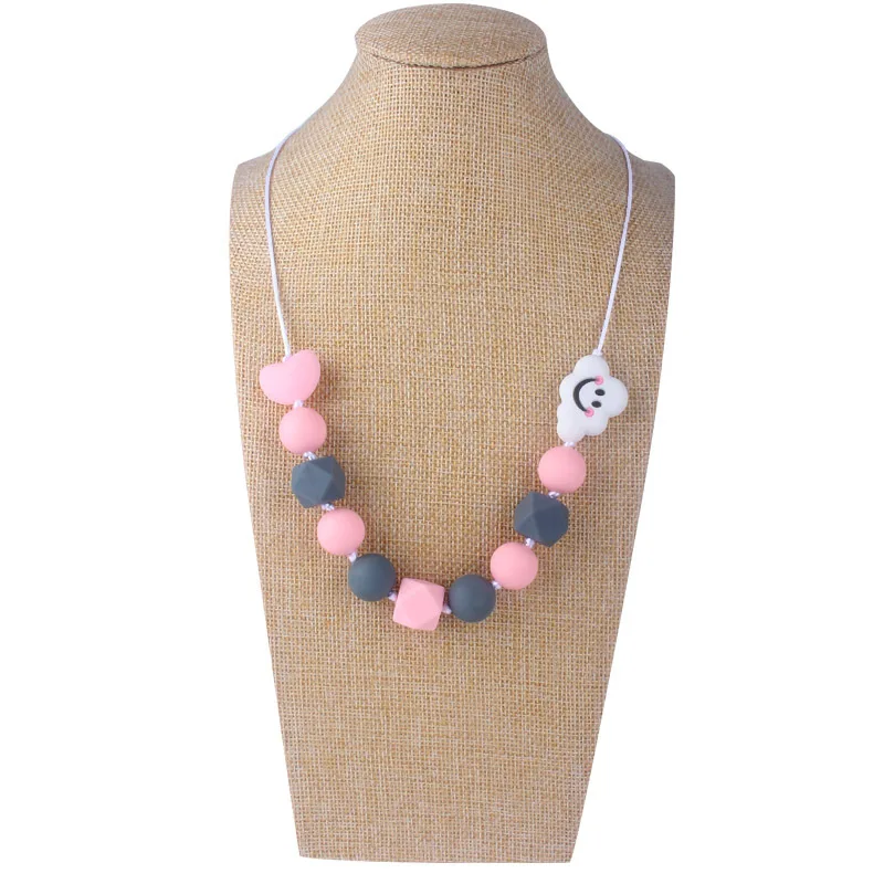 Новый силиконовый зажим для соски DIY цветная цепочка прорезывания зубов