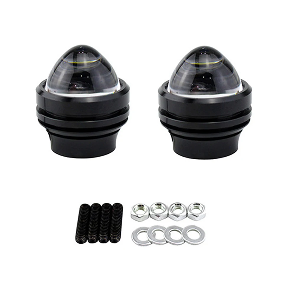FEEDOPAL 2PCS New High-Brightness Automobile LED Fisheye Light Modified 15W Waterproof Day Trip Fog Motorcycle Headlight | Автомобили и