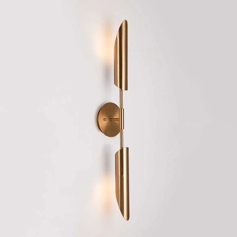 

Minimalist Bronze Foyer Led Wall Lights Fixtures Modern Bedroom Bedside Aisle Wall Lamp Nordic Loft Corridor Luminaire ZM1012