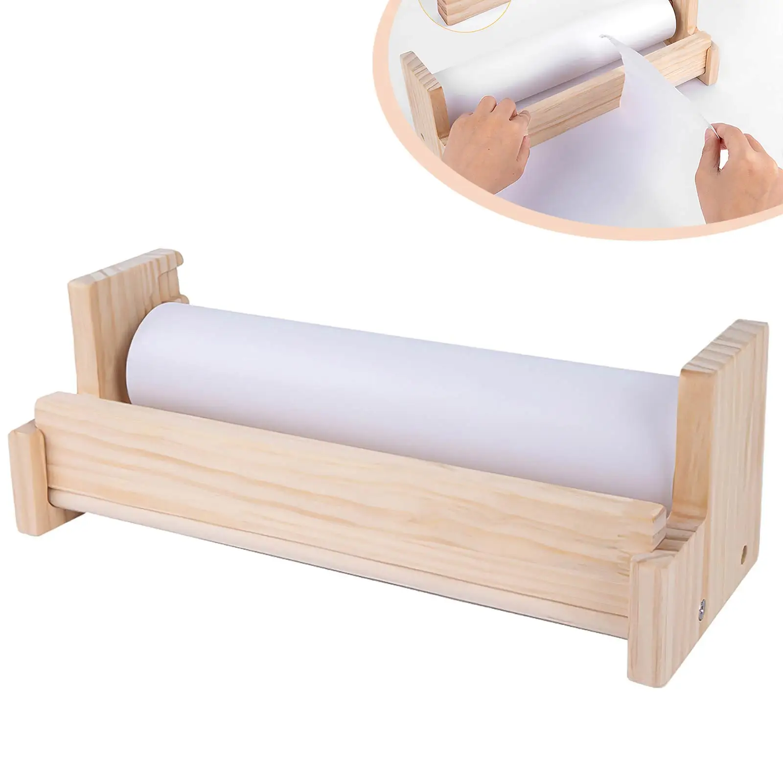 

Paper Roll Dispenser Holder Art Craft Easel Paper Roll for Kids Painting Roll Paper Holder Smooth Cutting Paper Roll Bracket