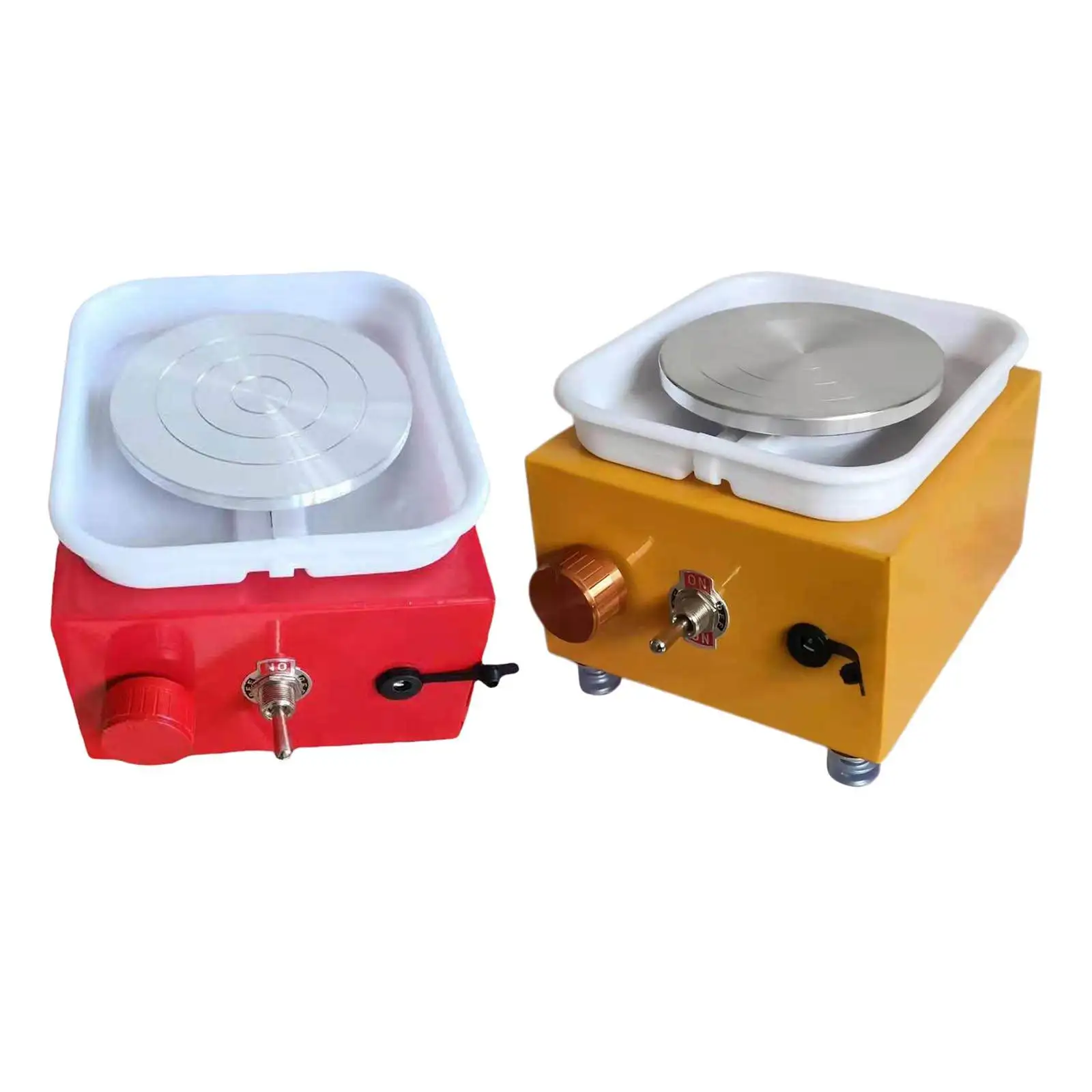 Электрический гончарный круг Mini Clay Forming Art Craft Ceramic Trimming US Plug Tool Machine для обучения в школе, домашнего использования детьми.
