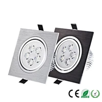 1pcs led down light square 9w 12w 15w 21w led dimmable downlight recessed led ceiling down light lamp indoor ac85 265v driver