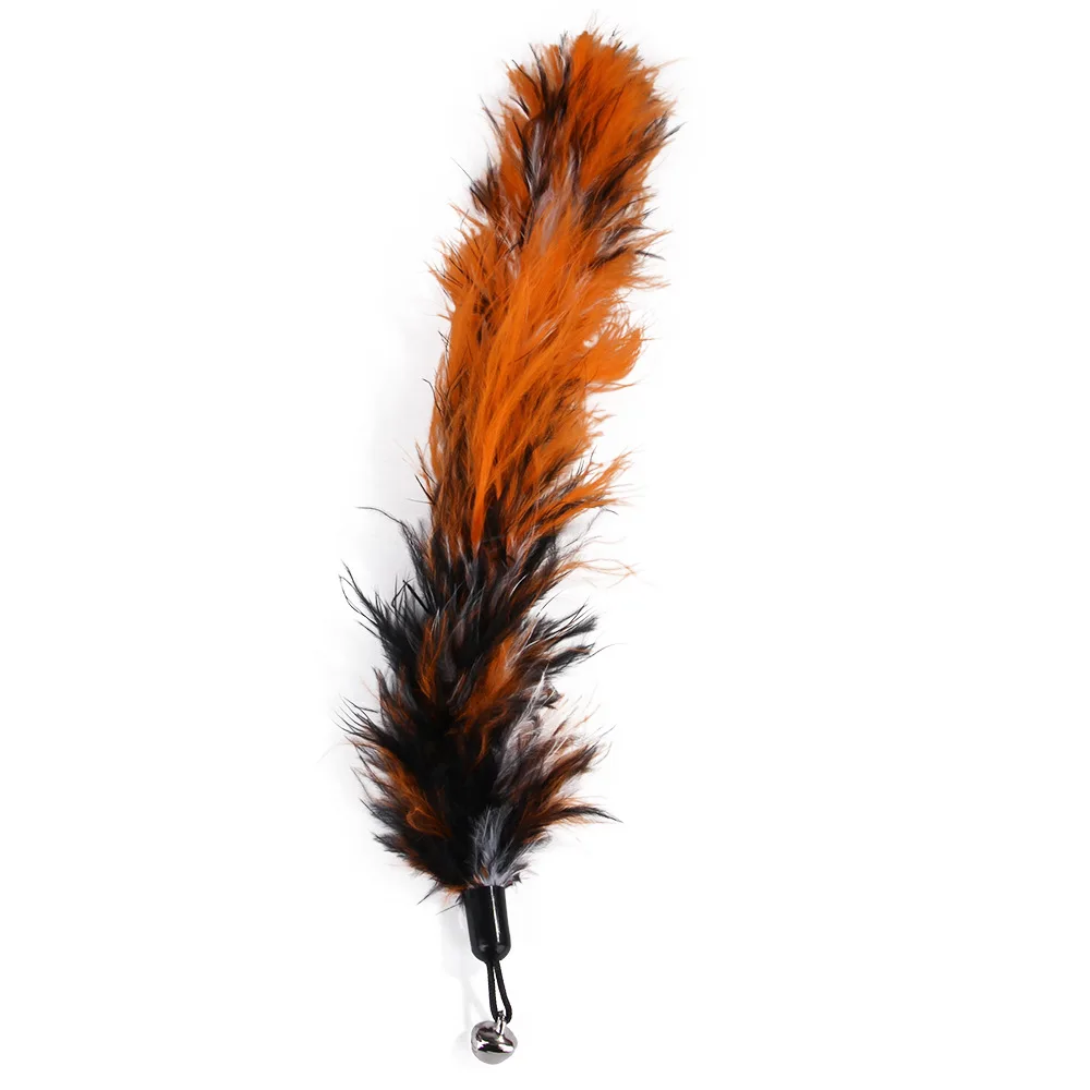 

Cat toy pet combination suit feather replacement head retractable cat Teaser