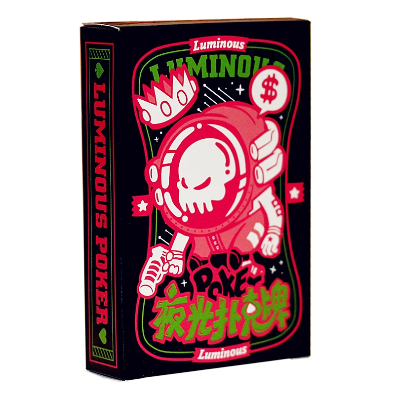 54 карты новейшие светящиеся игральные флуоресцентная ночная часы для покера