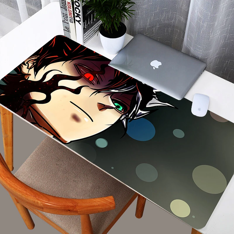 

Gaming Mouse Pad Black Clover Large Mousepad Gamer Accessories XXL Anti-slip Natural Rubber PC Computer Keyboard Desk Mat