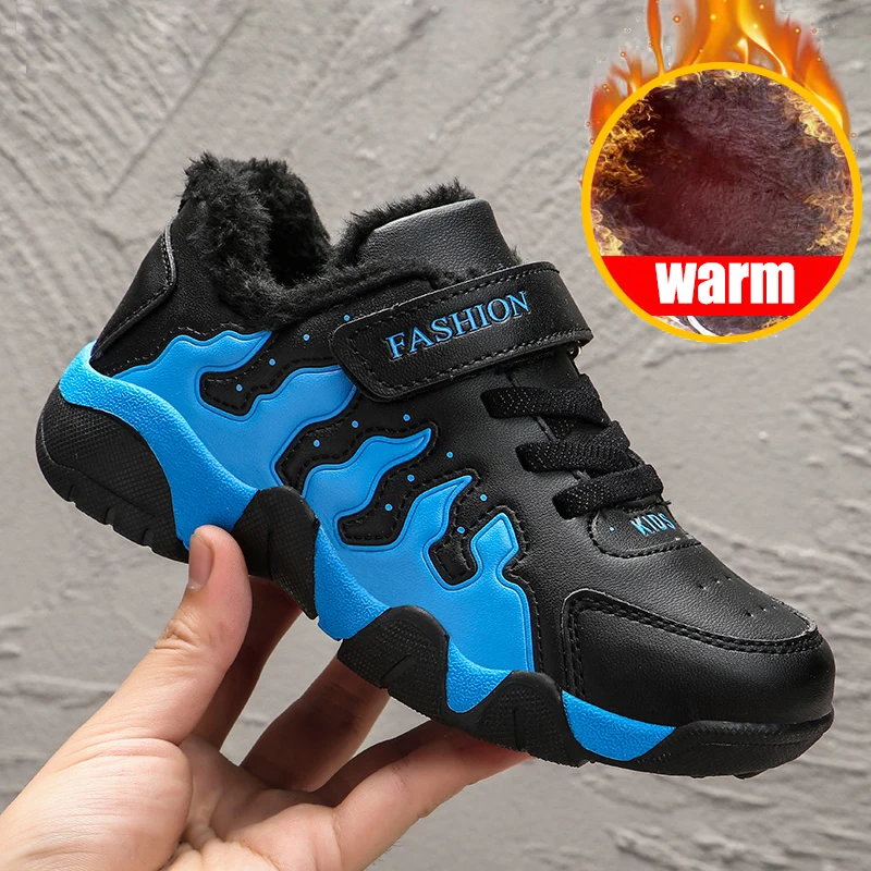 2020 кожа повседневная одежда для мальчиков Детская зимняя Баскетбольная обувь Класс школьная Сникеры Сезон