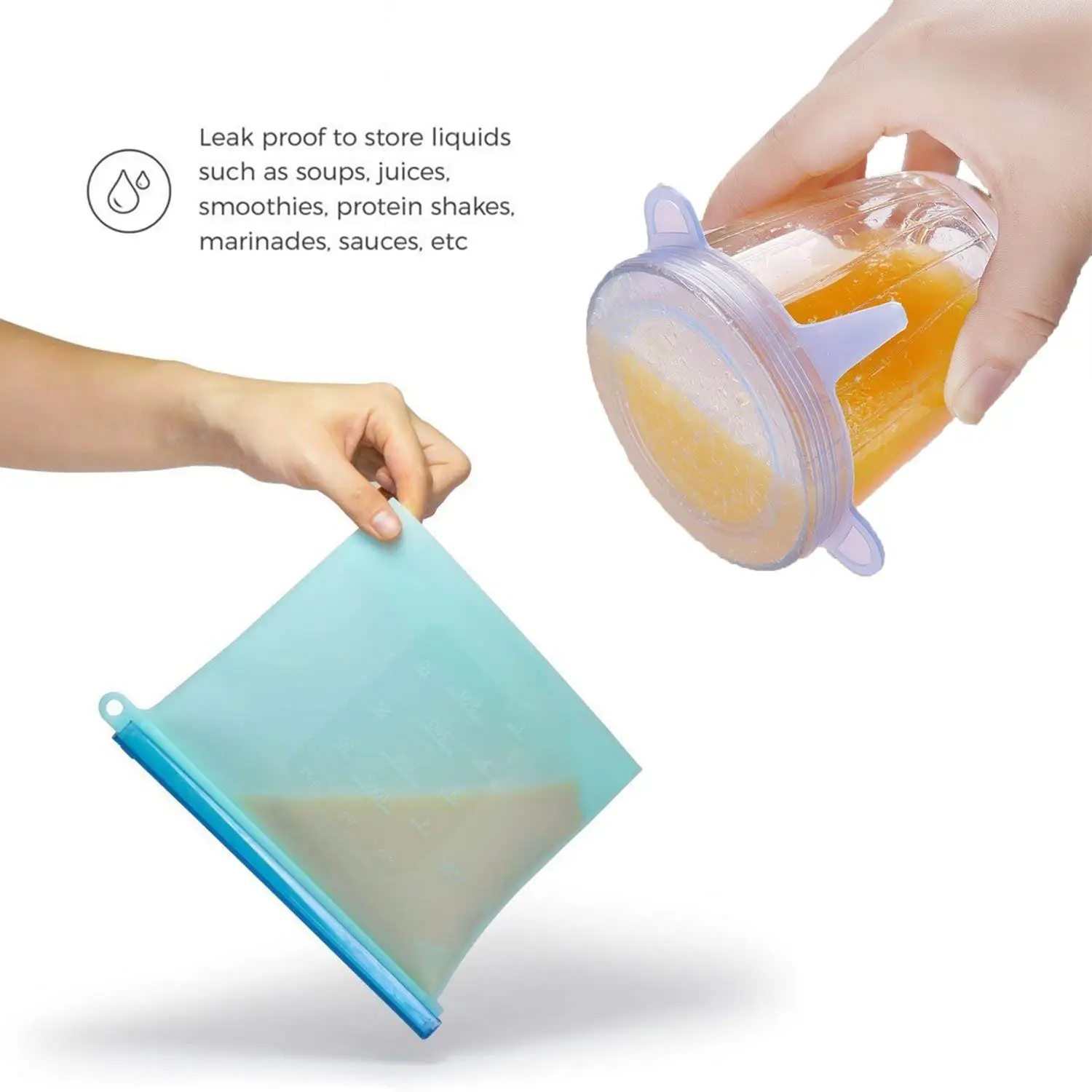 Силиконовый Пакет для хранения силиконовая эластичная крышка многоразовый