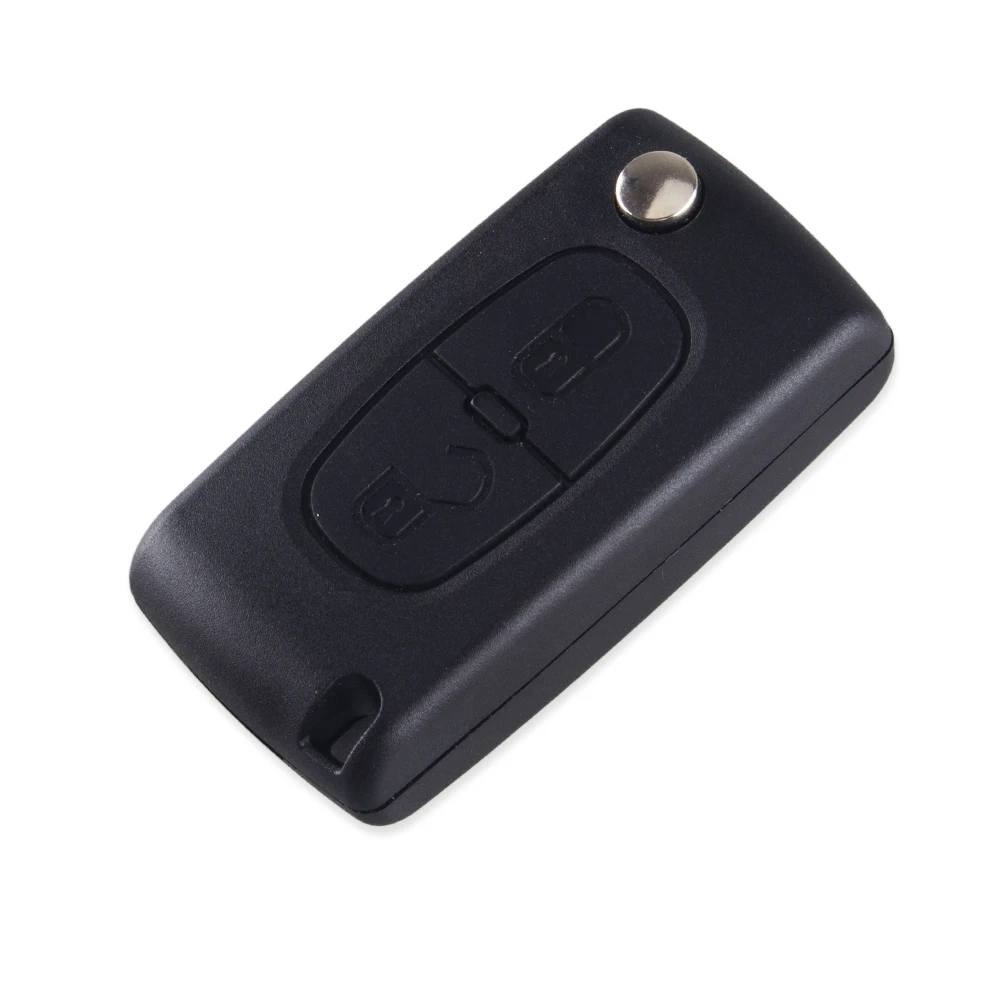 Складной флип чехол KEYYOU для Citroen C2/C3/C4/C6 с 2 кнопками и держателем аккумулятора