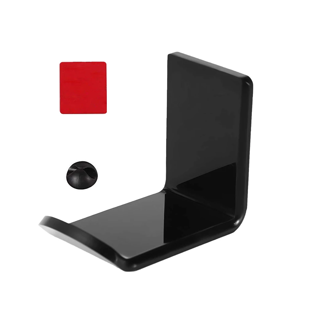 Sticker Acrylic Headphone Wall Hanger Computer Headset Earphone Display Holder Acrylic Wall Mounted Hook Sticky Display Stand