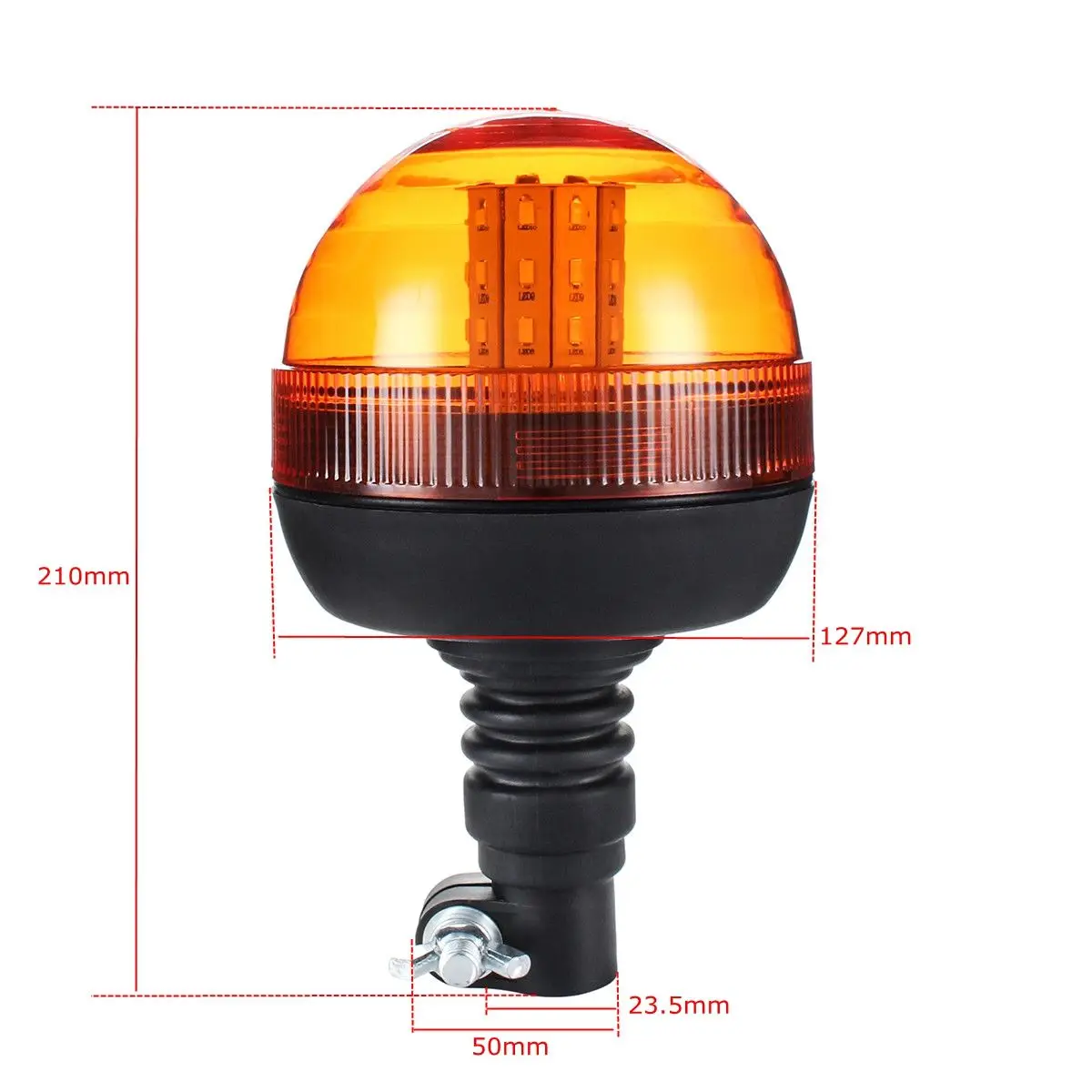 

12V 24V LED Car Truck Roof Strobe Light Warning Light Signal Lamp Rotating Flashing Emergency Beacon for Tractor Trailer Boat