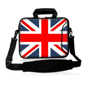 uk flag notebook sleeve laptop shoulder bag 13 3 14 15 15 6 inch travel laptop case for macbook pro xiaomi asus hp acer lenovo free global shipping