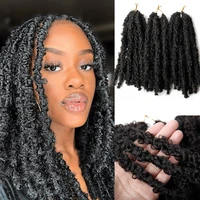butterfly locs synthetic crochet hair pre looped hair crochet braids hair extensions soft locs wicks locks for braids natural