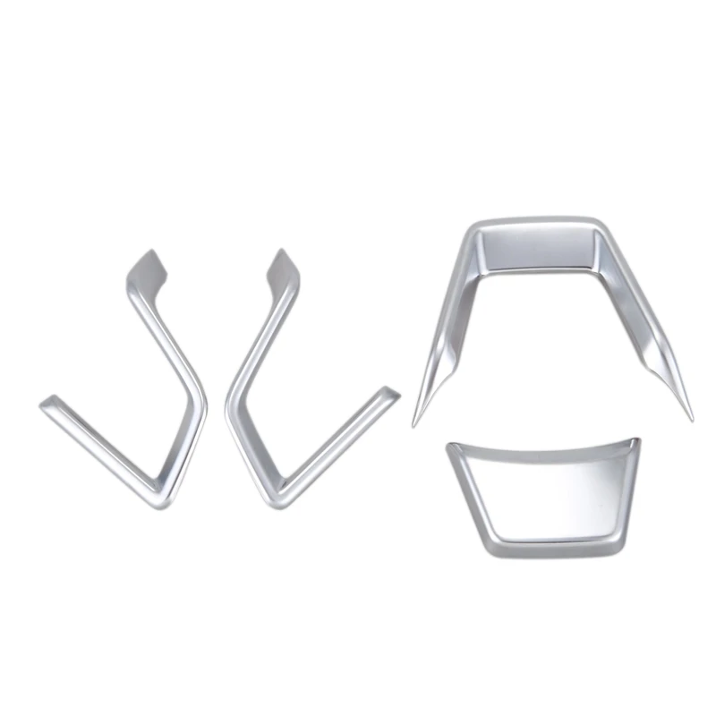 ABS Серебряный переключатель рулевого колеса планки Крышка для Subaru Forester Crosstrek XV 2018