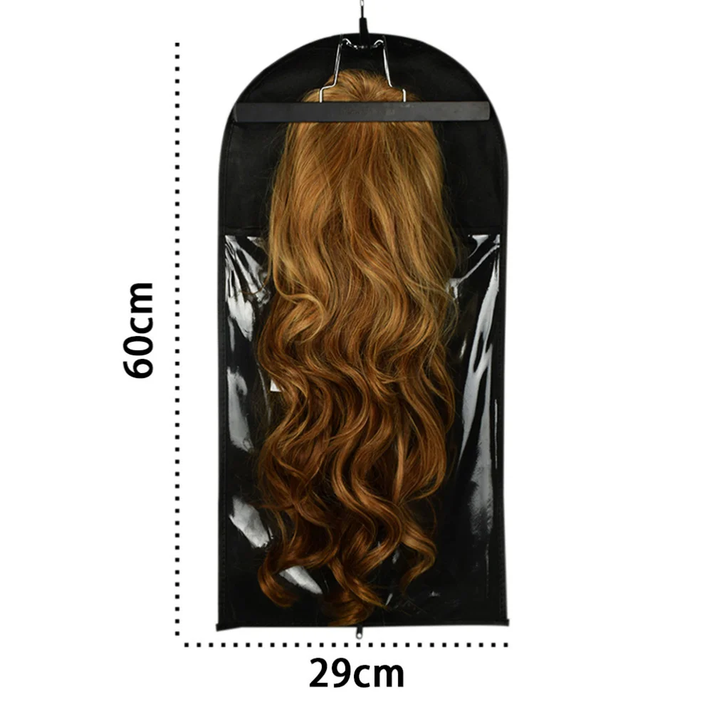 

1 Set Wig Bag Wig Organized Storage Cover Portable Wig Bag with Hanging Clamp (Red, Hanger and Dust Bag)