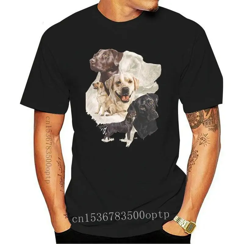 

Lab Dad Black Labrador Retriever Print T-Shirt Men's New Summer Fashion Men Short Sleeve Boy Casual Tops Cool Man Tees