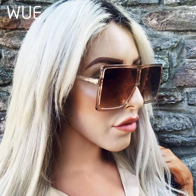 WUE 2021 новые модные солнцезащитные очки Женские квадратные Роскошные брендовые