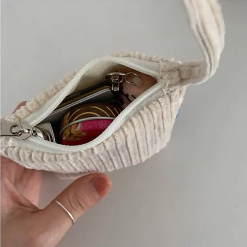 

Small Portable Women Top-handle Bags Candy Color Canvas Storage Bag for Ladies Fashion Design Female Mini Pouch Clutch Purses