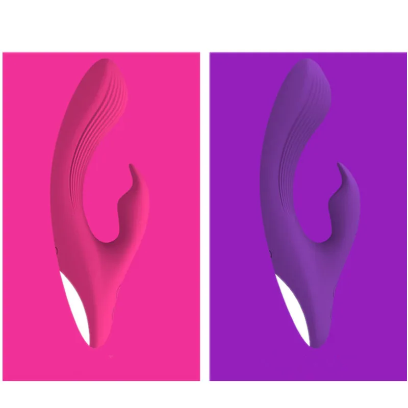 Двойной виброфаллоимитатор вибратор G-Spot кролик Стимуляция клитора USB