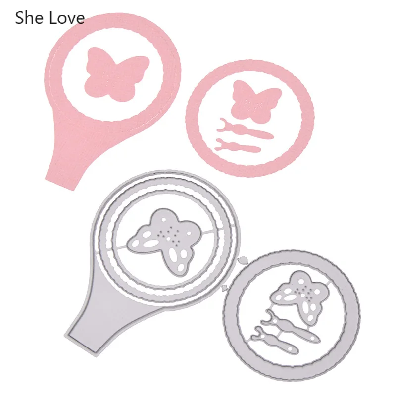 Она любит в виде звезды луны сердца шаблон металла Вырубные штампы для Diy