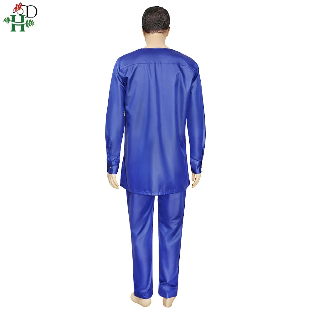 H&ampD New African Men Dashiki Clothes Shirt Pants Suit For Embroidery Tops Trouser Set Long Sleeve South Africa Clothing - купить по