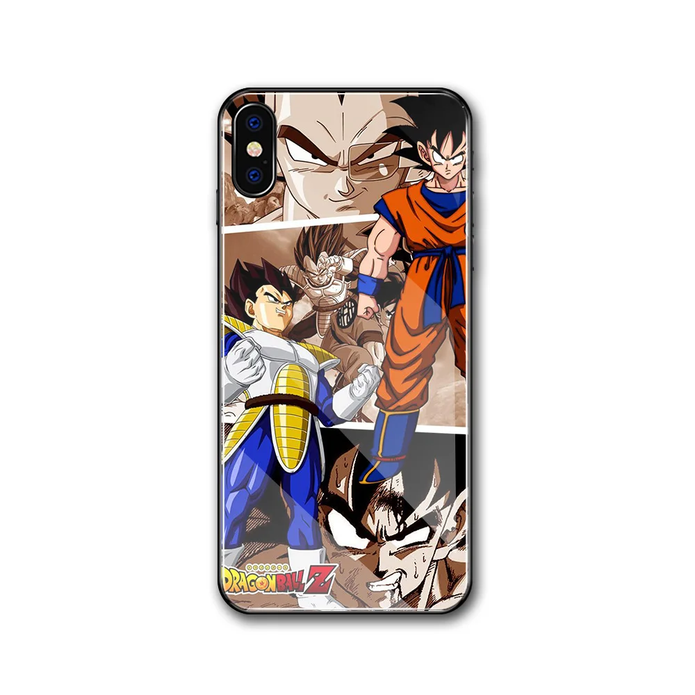 02199 Чехол Finder для iphone XS чехол Dragon Ball Супер Saiyan чехол из закаленного стекла для iphone 6 6S 7 8 plus X XR XS MAX 11 pro max - Цвет: 02199