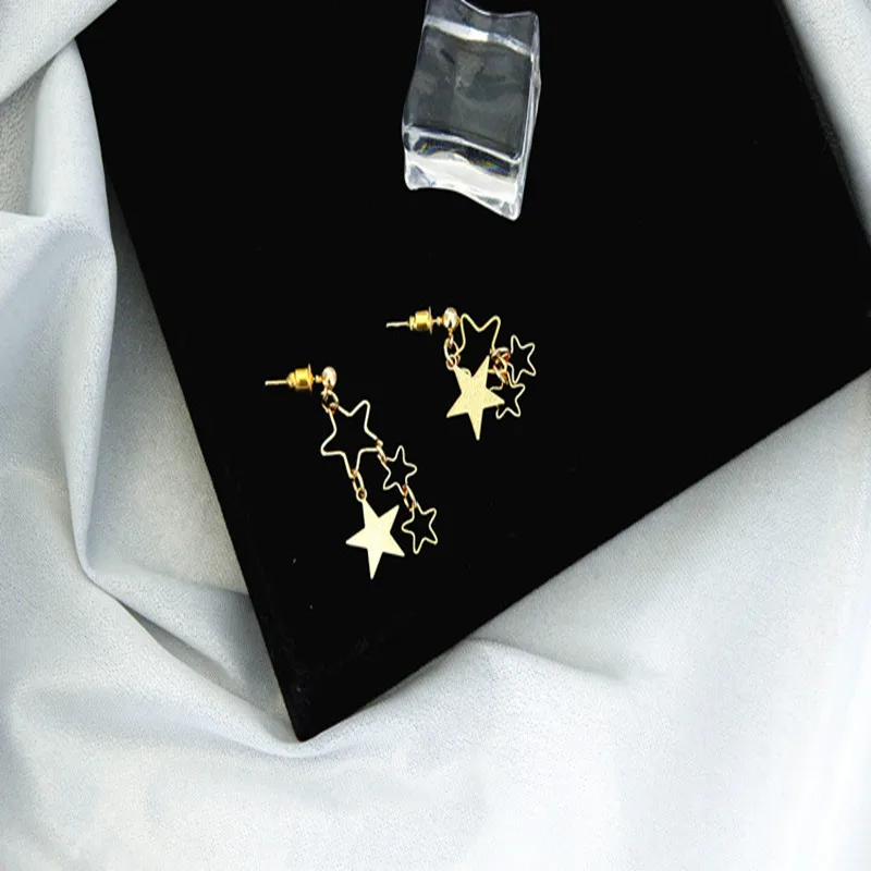 Прекрасный в минималистском стиле 18K настоящая золото дырочку Универсальный