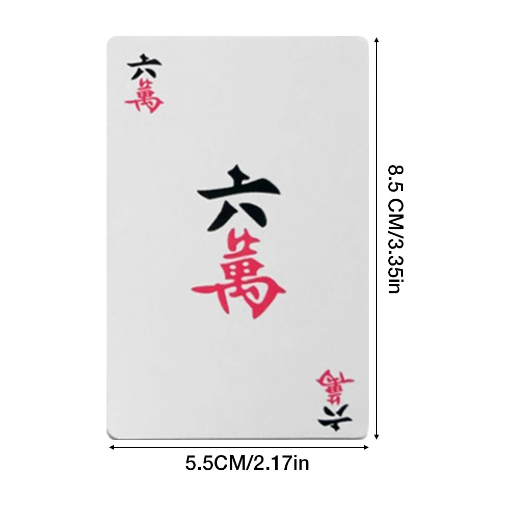 Chinese Traditional Mahjong Playing Cards With 2 Dices For Fun Family Friend Table Game 144 Cards/Set | Спорт и развлечения