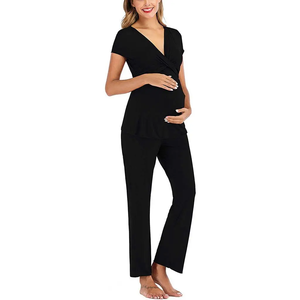 

Комплект одежды для беременных женщин с V-образным вырезом