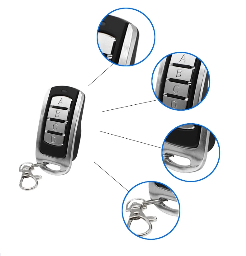 

Multi Frequency 315/390/433MHz/868MHz Remote Control Garage Door Opener Rolling Code Clone for Gate Control Command
