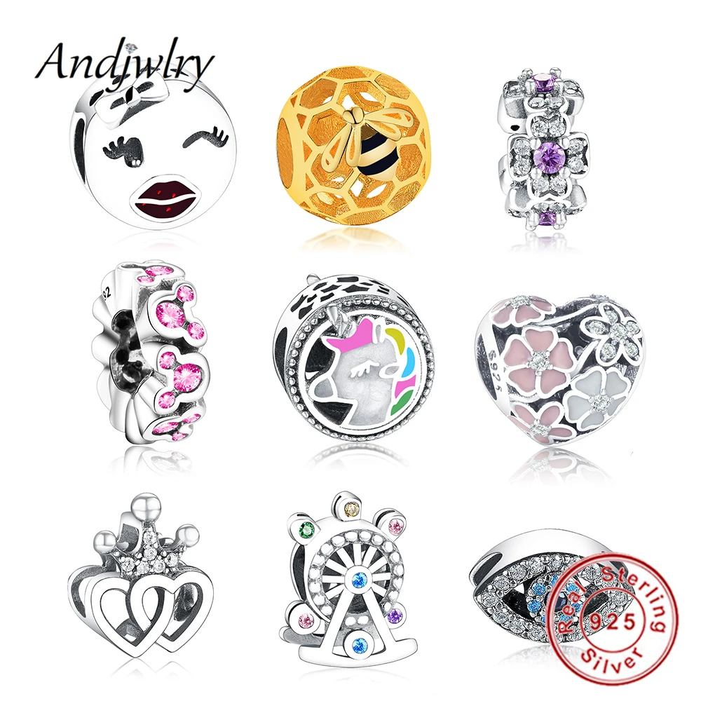 Подвески Серебряные 925 оригинальные бусины для браслета подвески в виде сердца