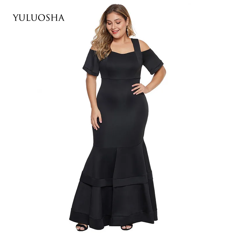 Платье YULUOSHA женское ТРАПЕЦИЕВИДНОЕ вечернее платье для матери невесты с