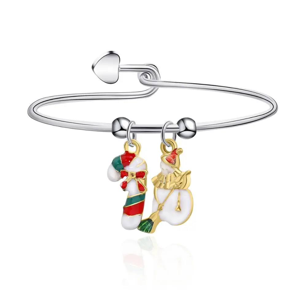 

12pcs/lot Fashion New Christmas Metal Closing Bracelet For Party Christmas Gift