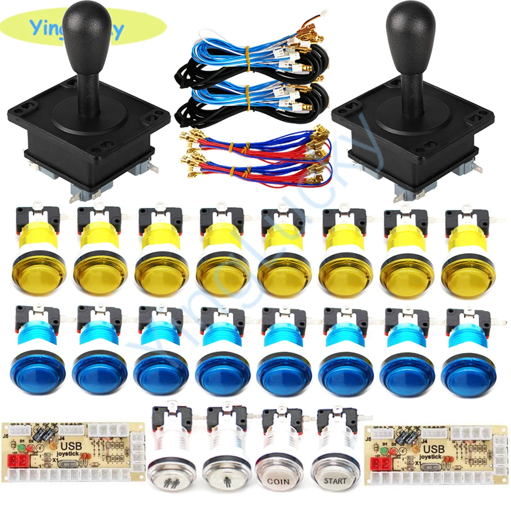 2 игрока аркадные джойстики набор сделай сам USB кодировщик с нулевой задержкой