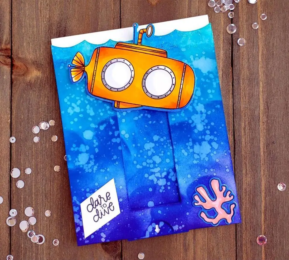 Mai Submarine Marine Organism Metal Cutting Dies and Stamps for DIY Scrapbooking photo album Embossing Paper Cards | Дом и сад