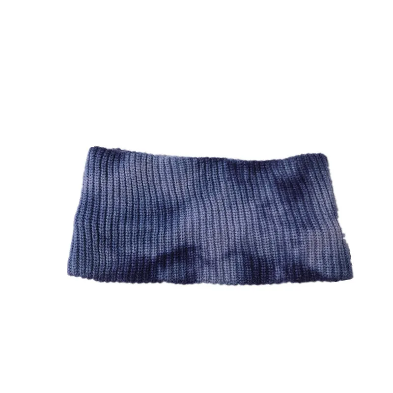 

New arrival fashion Women soft woolen Tie dye headbands girl's sport headwear lady's korea vintage hair accessories