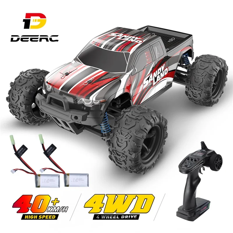 

DEERC 1:18 RC Cars 2.4G 4WD Remote Control Car High Speed 40KM/H Off Road Monster Trucks 4x4 Drive Car Toy Child Boys Gift 9300