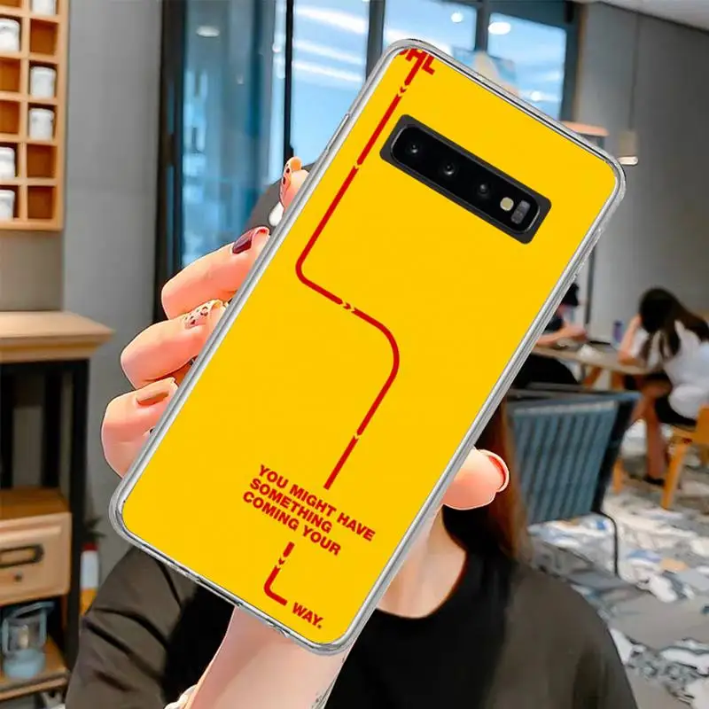 

Creative DHL package logo Phone Case For Samsung S6 S7 S7 edge S8 S8 Plus S9 S9 Plus S10 S10 plus S10 E(lite)