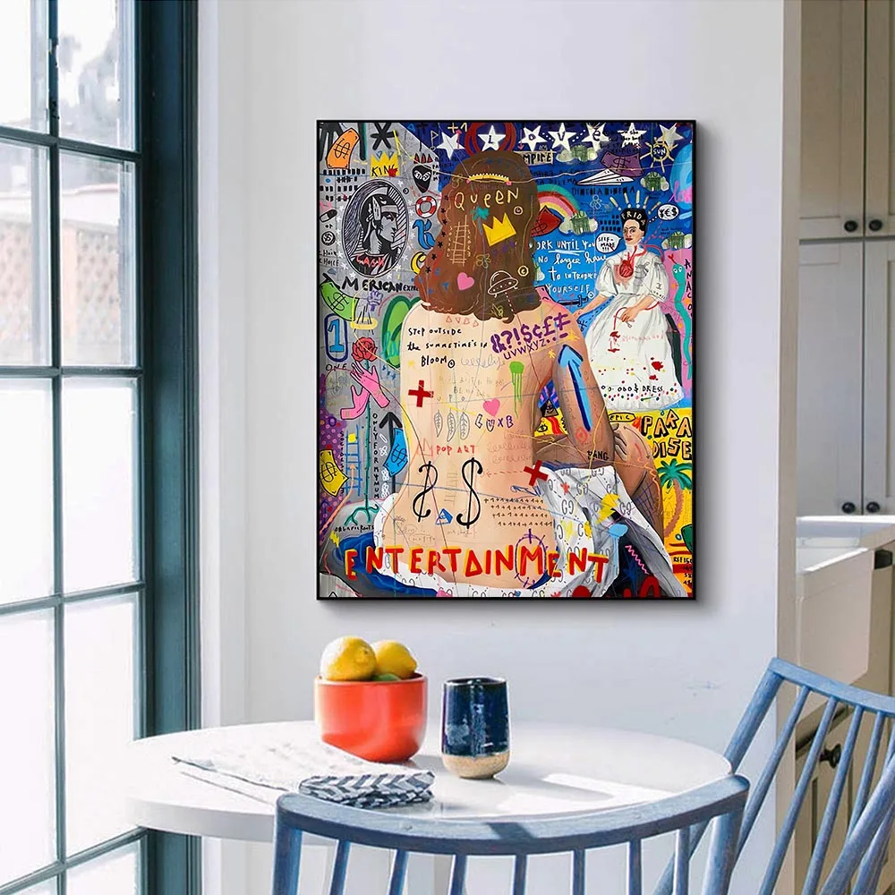 

Abstract Graffiti Sexy Women Poster Modern Canvas Painting Street Art Pictures Pop Wall Art Posters and Prints Home Decoration