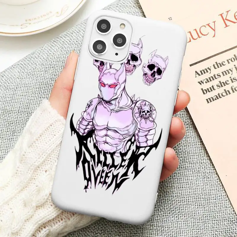 

anime cortoon JOJOS BIZARRE Phone Case Candy Color for iPhone 11 12 mini pro XS MAX 8 7 6 6S Plus X 5S SE 2020 XR cover funda