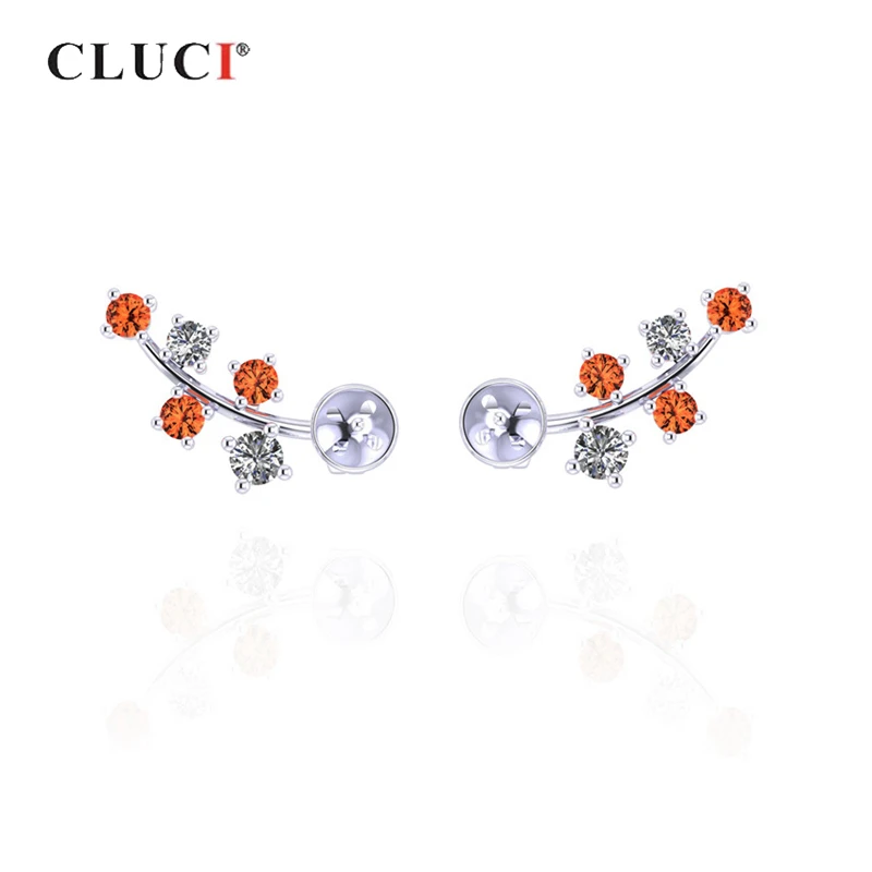CLUCI серьги гвоздики из стерлингового серебра 925 пробы украшение жемчужные