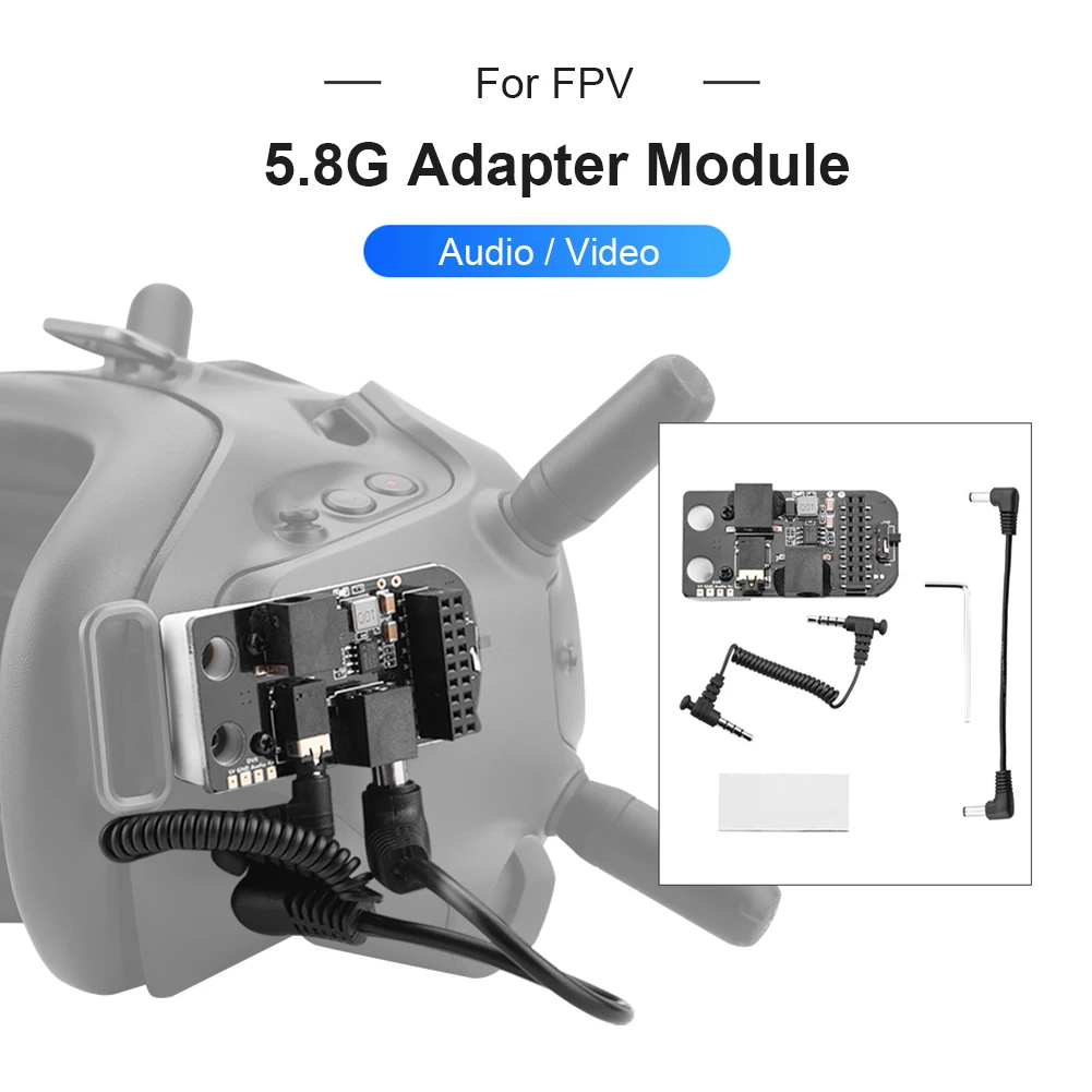 

EWB8704 5.8G Simulation Analog Receiver Module Adapter Board for DJI FPV Goggles External Receiver Drone Accessories Kit
