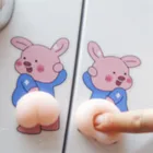 3D Наклейка на стену с защитой от столкновений, индивидуальная наклейка, эластичная забавная наклейка с большими ягодицами против царапин, наклейка для защиты двери от внешнего света