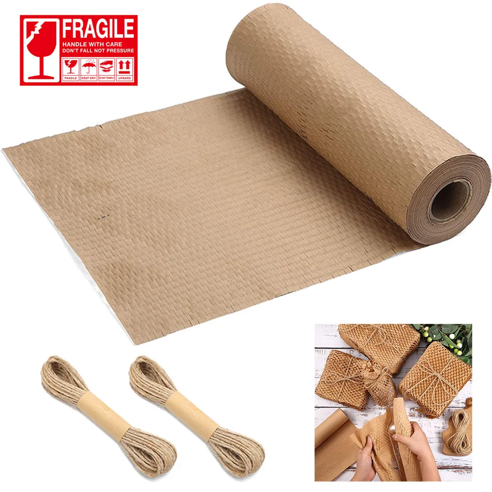 

Kraft Paper Honeycomb Cushioning Raw Roll Diy Decorative Gift Wrapping Packing Material Wedding Birthday Party Packaging Paper