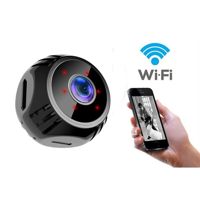 

Беспроводная мини-камера с Wi-Fi, удаленный мониторинг домашней безопасности, IP-камера 1080P, ИК Ночное Видение, обнаружение движения, микро DV видеокамера