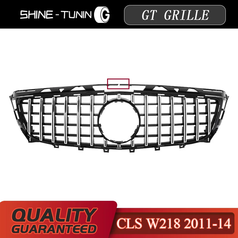 Передняя решетка подходит для CLS class W218 GT GTR 2011-14 без эмблемы | Автомобили и