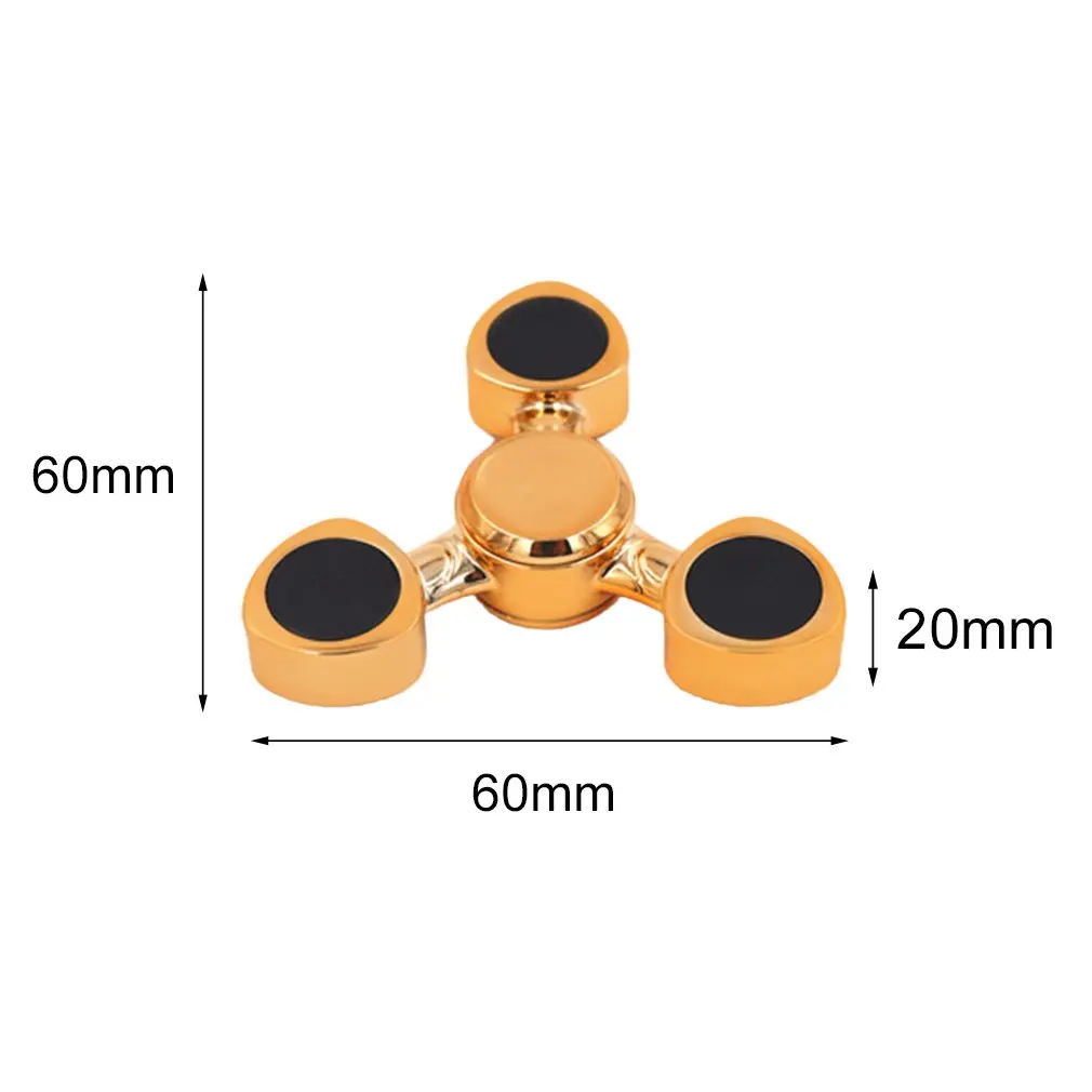 

Hand Spinner Finger Spin Toy Plastic Tip for Stress Out Autism Relief Rotation Interest Pressure Reducing Electroplating Metal