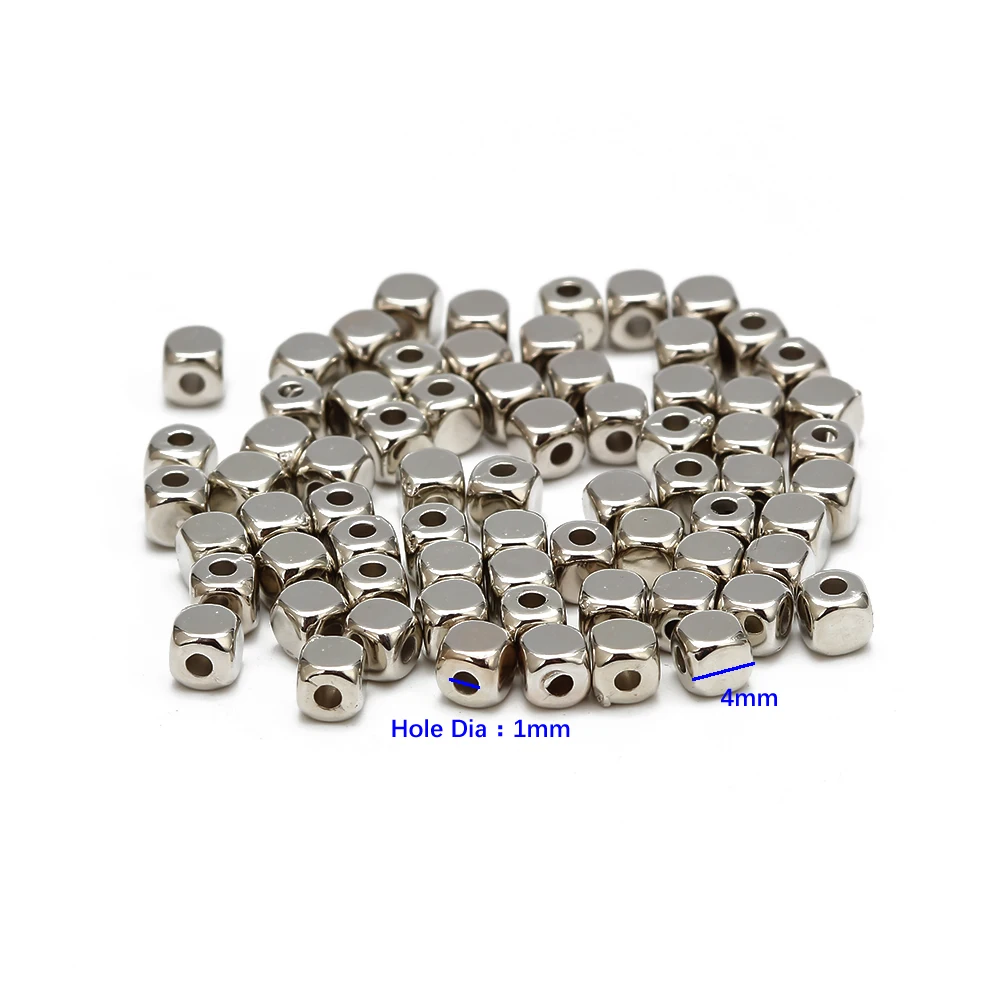 Meibeads 200 шт./лот CCB золотистые/Серебристые пластиковые квадратные разделители
