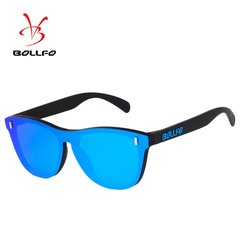 Мужские зеркальные солнцезащитные очки BOLLFO классические поляризационные в